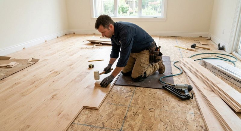 Birch Floor Installation in Vancouver, WA