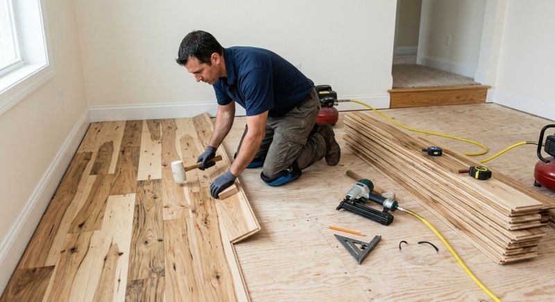 Hickory Floor Installation in Vancouver, WA