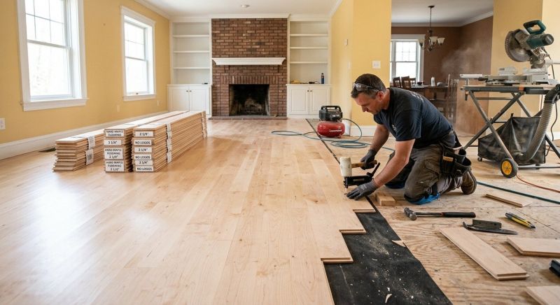 Maple Flooring Installation in Ridgefield, WA