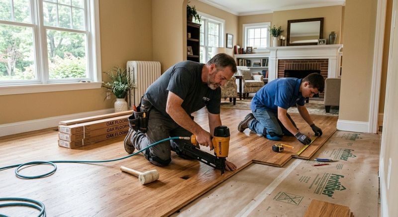 Oak Floor Installation in Beaverton, OR