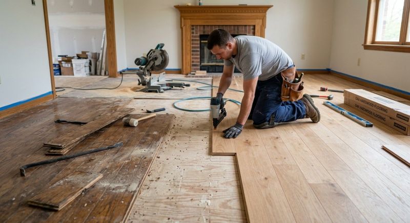 Oak Floor Installation in Clackamas County, OR