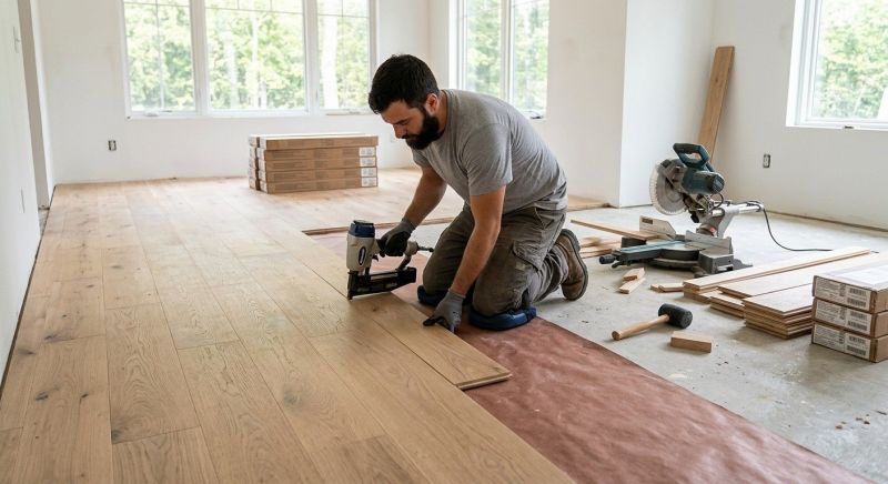 Oak Floor Installation in Sandy, OR