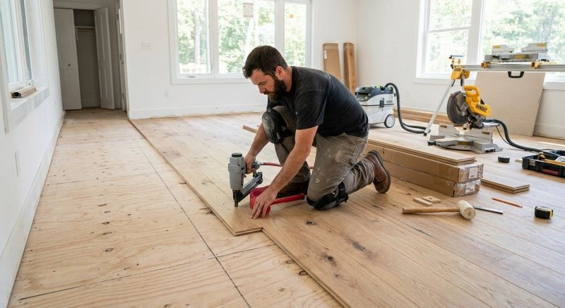 Oak Floor Installation in Troutdale, OR