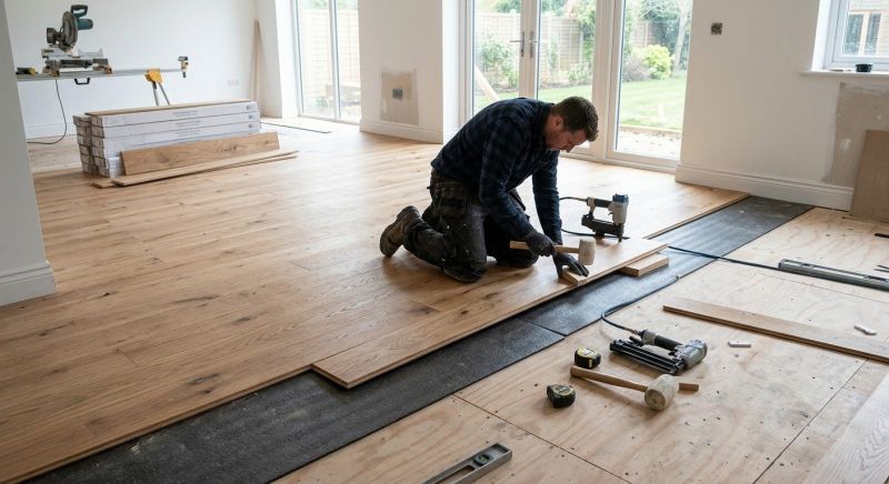 Oak Floor Installation in West Linn, OR