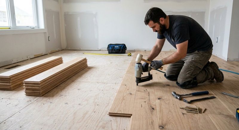 Oak Floor Installation in Woodland, WA