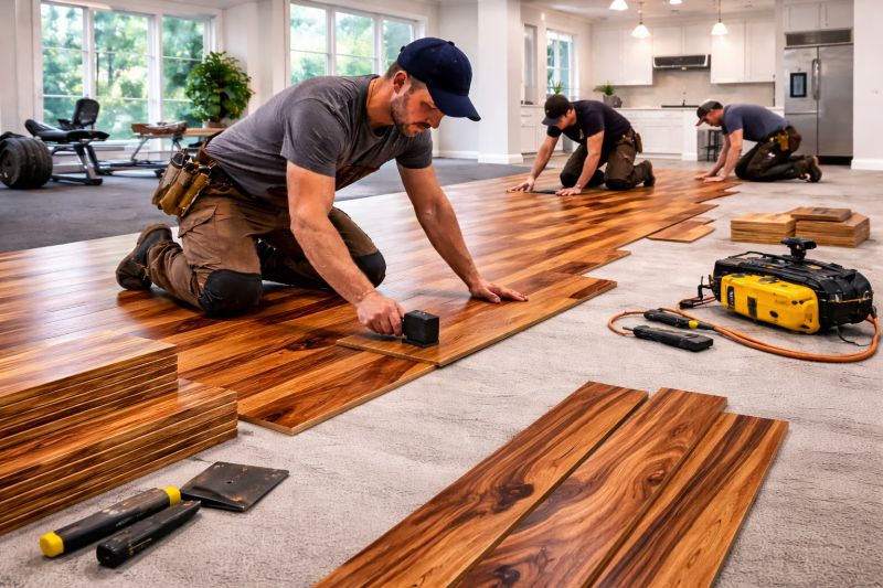 Teak Flooring Installation in Vancouver, WA