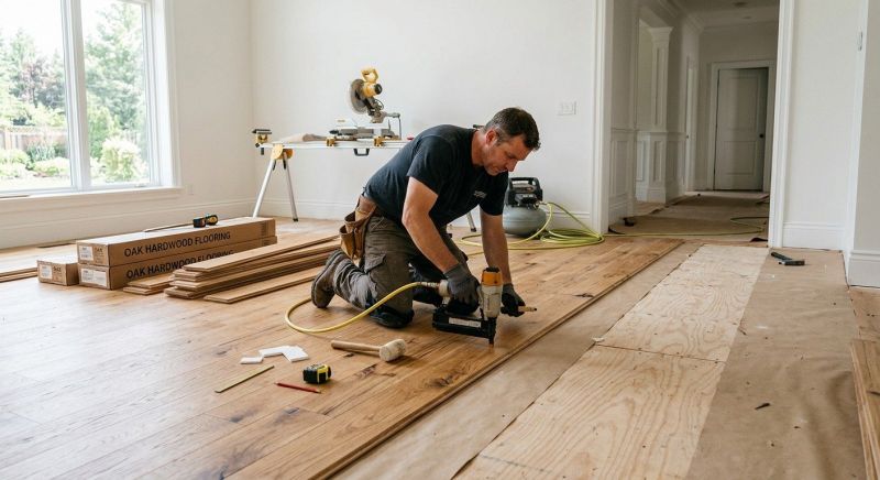 White Oak Floor Installation in Vancouver, WA