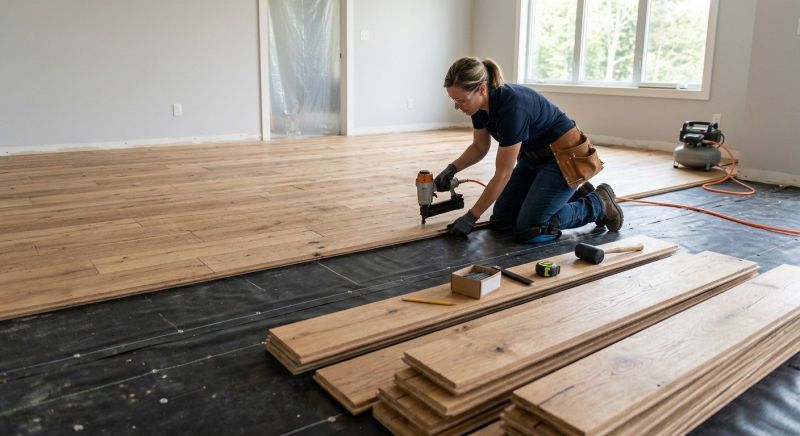 Wide Plank Floor Installation in Vancouver, WA